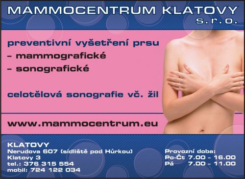 MAMMOCENTRUM KLATOVY, s.r.o.