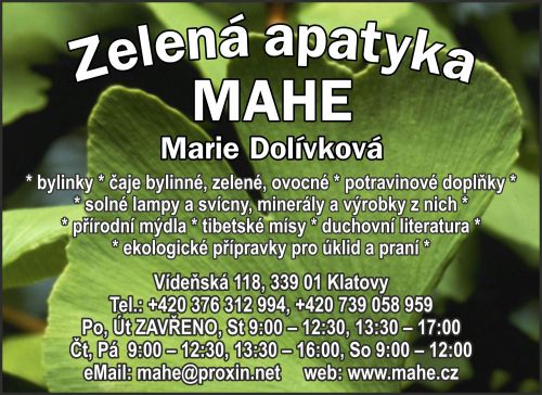 ZELEN APATYKA MAHE