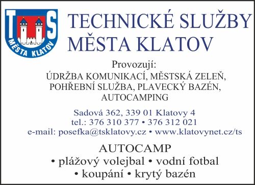 TECHNICK SLUBY MSTA KLATOV