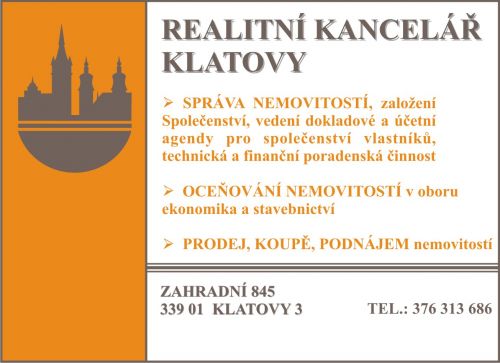 REALITN KANCEL KLATOVY