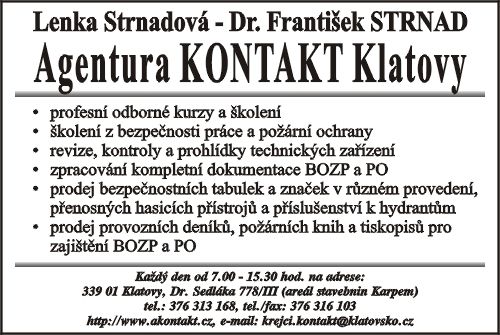 AGENTURA KONTAKT KLATOVY